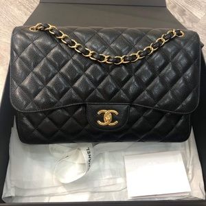 Authentic Caviar Chanel Jumbo code 24